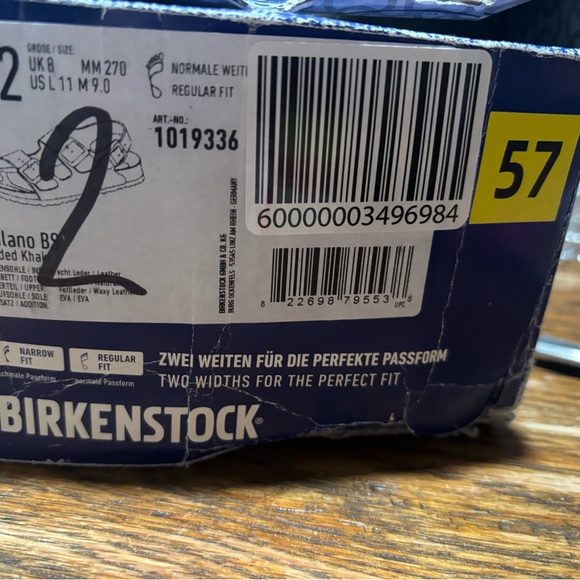 Birkenstock Milano Size 42 (women’s 11,Men’s 9. NIB Faded Khaki - Picture 9 of 12